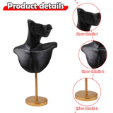 Maxbell Jewelry Mannequin Bust Jewelry Display Stand for Selling Retail Shop Black