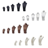 Maxbell Necklace Bust Display Stand Home Organization Shop Necklace Mannequin Holder 8cmx4.5cmx14cm Black