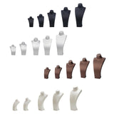 Maxbell Necklace Bust Display Stand Home Organization Shop Necklace Mannequin Holder 8cmx4.5cmx14cm Black