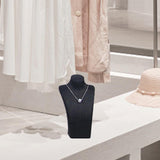 Maxbell Necklace Bust Display Stand Home Organization Shop Necklace Mannequin Holder 8cmx4.5cmx14cm Black