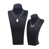 Maxbell Necklace Bust Display Stand Home Organization Shop Necklace Mannequin Holder 14cmx7cmx27cm Black