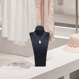 Maxbell Necklace Bust Display Stand Home Organization Shop Necklace Mannequin Holder 14cmx7cmx27cm Black