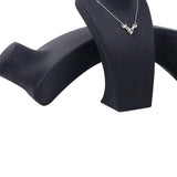 Maxbell Necklace Bust Display Stand Home Organization Shop Necklace Mannequin Holder 16cmx8.5cmx32cm Black