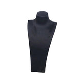 Maxbell Necklace Bust Display Stand Home Organization Shop Necklace Mannequin Holder 16cmx8.5cmx32cm Black
