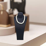 Maxbell Necklace Bust Display Stand Home Organization Shop Necklace Mannequin Holder 16cmx8.5cmx32cm Black