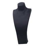 Maxbell Necklace Bust Display Stand Home Organization Shop Necklace Mannequin Holder 18.5cmx10cmx40cm Black