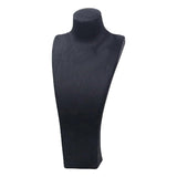 Maxbell Necklace Bust Display Stand Home Organization Shop Necklace Mannequin Holder 18.5cmx10cmx40cm Black