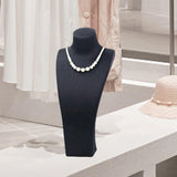 Maxbell Necklace Bust Display Stand Home Organization Shop Necklace Mannequin Holder 18.5cmx10cmx40cm Black