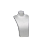 Maxbell Necklace Bust Display Stand Home Organization Shop Necklace Mannequin Holder 8cmx4.5cmx14cm Silver