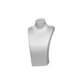 Maxbell Necklace Bust Display Stand Home Organization Shop Necklace Mannequin Holder 8cmx4.5cmx14cm Silver