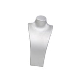 Maxbell Necklace Bust Display Stand Home Organization Shop Necklace Mannequin Holder 14cmx7cmx27cm Silver