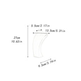 Maxbell Necklace Bust Display Stand Home Organization Shop Necklace Mannequin Holder 14cmx7cmx27cm Silver