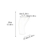 Maxbell Necklace Bust Display Stand Home Organization Shop Necklace Mannequin Holder 16cmx8.5cmx32cm Silver