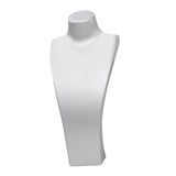Maxbell Necklace Bust Display Stand Home Organization Shop Necklace Mannequin Holder 18.5cmx10cmx40cm Silver