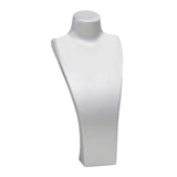 Maxbell Necklace Bust Display Stand Home Organization Shop Necklace Mannequin Holder 18.5cmx10cmx40cm Silver