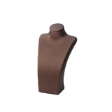 Maxbell Necklace Bust Display Stand Home Organization Shop Necklace Mannequin Holder 8cmx4.5cmx14cm Brown