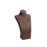 Maxbell Necklace Bust Display Stand Home Organization Shop Necklace Mannequin Holder 8cmx4.5cmx14cm Brown