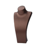 Maxbell Necklace Bust Display Stand Home Organization Shop Necklace Mannequin Holder 14cmx7cmx27cm Brown