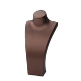 Maxbell Necklace Bust Display Stand Home Organization Shop Necklace Mannequin Holder 14cmx7cmx27cm Brown