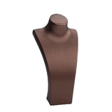 Maxbell Necklace Bust Display Stand Home Organization Shop Necklace Mannequin Holder 14cmx7cmx27cm Brown