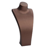 Maxbell Necklace Bust Display Stand Home Organization Shop Necklace Mannequin Holder 18.5cmx10cmx40cm Brown
