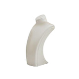 Maxbell Necklace Bust Display Stand Home Organization Shop Necklace Mannequin Holder 8cmx4.5cmx14cm White