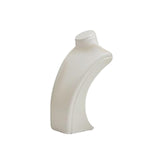 Maxbell Necklace Bust Display Stand Home Organization Shop Necklace Mannequin Holder 8cmx4.5cmx14cm White