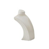 Maxbell Necklace Bust Display Stand Home Organization Shop Necklace Mannequin Holder 8cmx4.5cmx14cm White