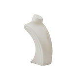 Maxbell Necklace Bust Display Stand Home Organization Shop Necklace Mannequin Holder 8cmx4.5cmx14cm White