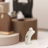 Maxbell Necklace Bust Display Stand Home Organization Shop Necklace Mannequin Holder 8cmx4.5cmx14cm White