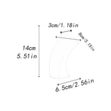 Maxbell Necklace Bust Display Stand Home Organization Shop Necklace Mannequin Holder 8cmx4.5cmx14cm White