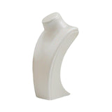 Maxbell Necklace Bust Display Stand Home Organization Shop Necklace Mannequin Holder 10.5cmx6.5cmx20cm White