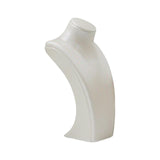 Maxbell Necklace Bust Display Stand Home Organization Shop Necklace Mannequin Holder 10.5cmx6.5cmx20cm White