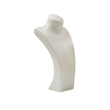 Maxbell Necklace Bust Display Stand Home Organization Shop Necklace Mannequin Holder 14cmx7cmx27cm White