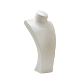Maxbell Necklace Bust Display Stand Home Organization Shop Necklace Mannequin Holder 16cmx8.5cmx32cm White