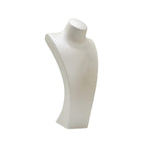 Maxbell Necklace Bust Display Stand Home Organization Shop Necklace Mannequin Holder 16cmx8.5cmx32cm White
