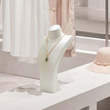 Maxbell Necklace Bust Display Stand Home Organization Shop Necklace Mannequin Holder 16cmx8.5cmx32cm White