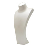 Maxbell Necklace Bust Display Stand Home Organization Shop Necklace Mannequin Holder 18.5cmx10cmx40cm White