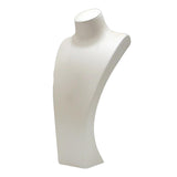 Maxbell Necklace Bust Display Stand Home Organization Shop Necklace Mannequin Holder 18.5cmx10cmx40cm White