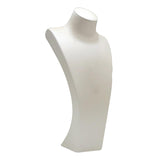 Maxbell Necklace Bust Display Stand Home Organization Shop Necklace Mannequin Holder 18.5cmx10cmx40cm White