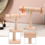 Maxbell Bracelet Holder Rustic Wooden Storage Rack for Hair Ties Scrunchies Business S