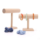 Maxbell Bracelet Holder Rustic Wooden Storage Rack for Hair Ties Scrunchies Business S