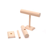 Maxbell Bracelet Holder Rustic Wooden Storage Rack for Hair Ties Scrunchies Business S