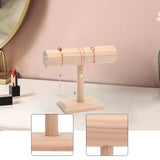 Maxbell Bracelet Holder Rustic Wooden Storage Rack for Hair Ties Scrunchies Business S