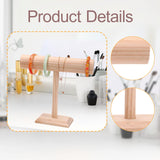 Maxbell Bracelet Holder Rustic Wooden Storage Rack for Hair Ties Scrunchies Business L