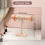 Maxbell Bracelet Holder Rustic Wooden Storage Rack for Hair Ties Scrunchies Business L