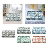 Maxbell Watch Tray Linen Bracelet Bangle Jewelry Organizer Box for Drawer Store Home gray