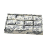 Maxbell Watch Tray Linen Bracelet Bangle Jewelry Organizer Box for Drawer Store Home gray