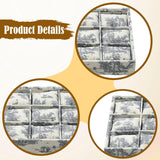 Maxbell Watch Tray Linen Bracelet Bangle Jewelry Organizer Box for Drawer Store Home gray