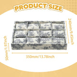 Maxbell Watch Tray Linen Bracelet Bangle Jewelry Organizer Box for Drawer Store Home gray